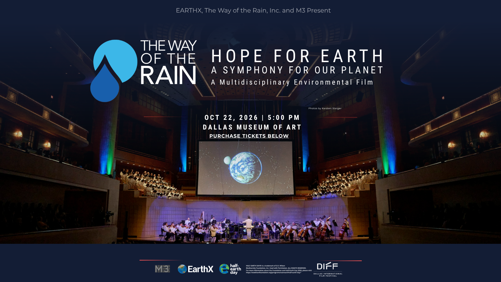 The Way of the Rain – Hope for Earth Comes to Dallas for Texas Premiere During Half-Earth Day®